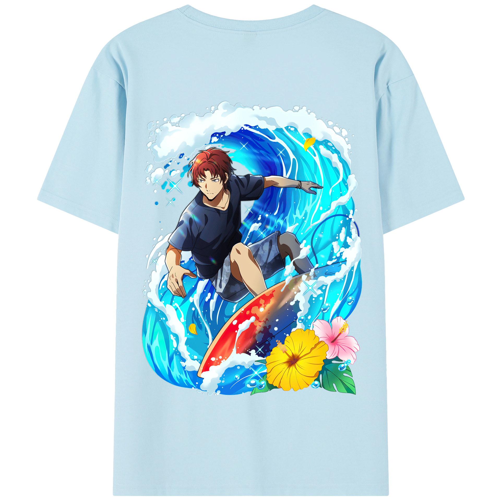 （画像用） 文豪ストレイドッグス Bungo Stray Dogs 綿100％半袖Tシャツ（背面プリント）